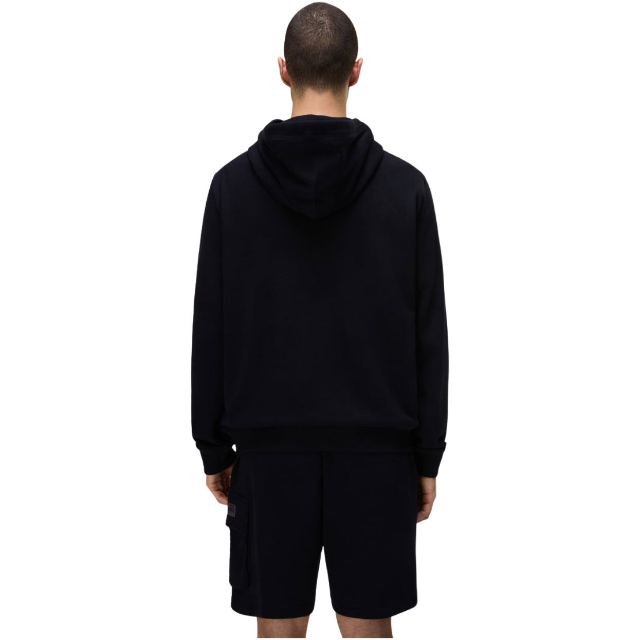 2026 Napapijri Mens Box Logo Hoodie NP0A8BLT9411 - Black Beauty